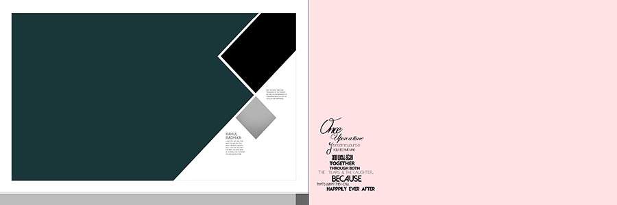Premium creative wedding album 12x36 PSD template for photo album design