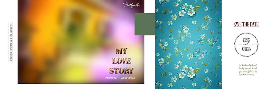 Creative 12x36 PSD wedding album frame design for professional photographers