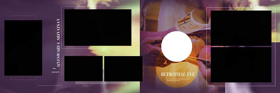 Free Download Wedding Album PSD Template 12x36 Preview 15
